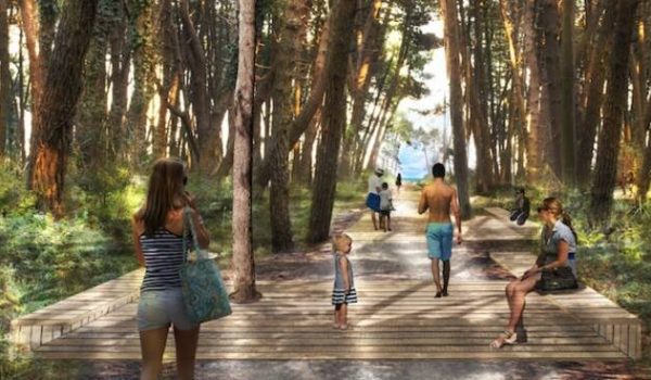 Immagine rendering parco marittimo