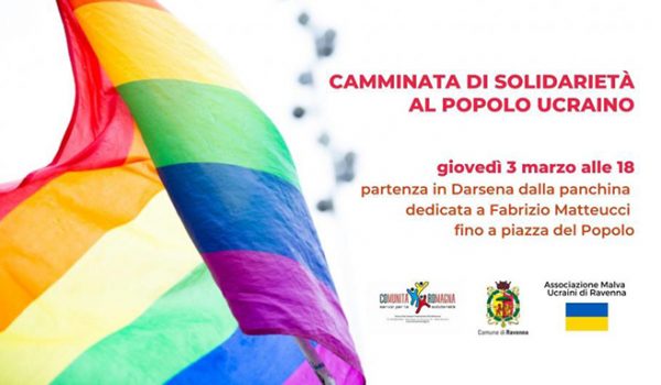 Locandina camminata di solidarietà Ucraina